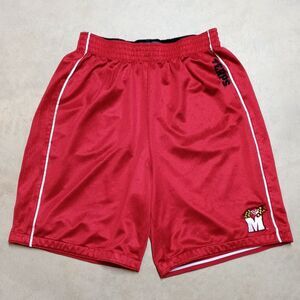 Vintage Nike Maryland Terrapins Reversible Shorts Size XL Red Black Basketball